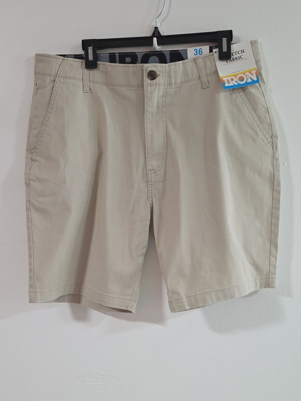 IRO Men's Flat-Front Chino Shorts in Beige